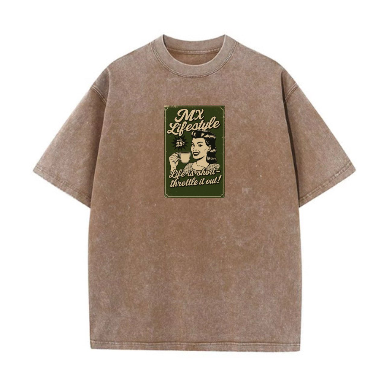 Life is short throttle it out oversized T