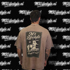 Life is short throttle it out oversized T