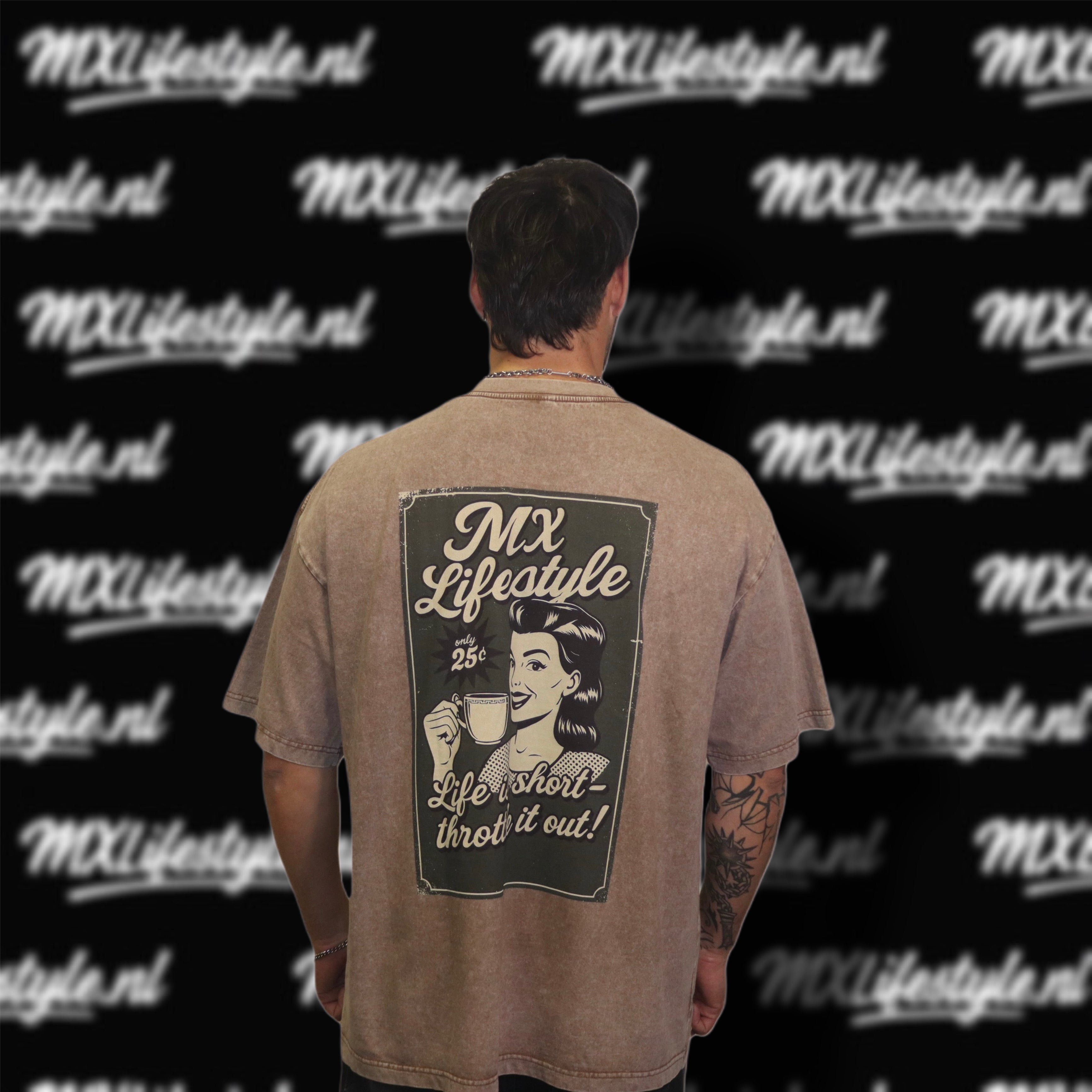 Life is short throttle it out oversized T